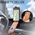 thumbnail image 6 of Zipper Wallet Case for Samsung Galaxy A53 5G, PU Leather [Card Holder Slot Handbag] with Adjustable Kickstand Flip Phone Cover for Samsung Galaxy A53 5G Orange, 6 of 14