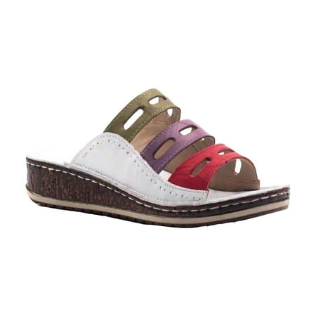 

Ruyang Womens Wedge Sandals Women Slides Wedge Sandals Square Open Toe Dress Casual Strappy Shoes Women Beach Sandal