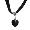 thumbnail image 6 of Soumake Retro Gothic Handmade Shiny Love Heart Rhinestone Pendant Choker Short Necklace, 6 of 8