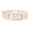 Light Khaki, variant on amagogo Elastic Waist Belt Wide 2 inch Fashion with Gold Buckle Corset Women Dress Belts Dark Khaki