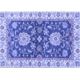 thumbnail image 1 of Ahgly Company Machine Washable Indoor Rectangle Oriental Blue Traditional Area Rugs, 5' x 8', 1 of 4