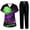 Black-A#1076BB, variant on Halloween Scrub Set Women Ghost Jack-O Bat Print Nurse Uniform Jogger Suit Stretch Top & Pants Nurse Uniform