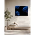 thumbnail image 5 of Blue Rose Wall Art for Living Room,Canvas Picture Wall Decor for Bathroom Bedroom,Vintage Abstract Garden Flower Floral Black Painting Artwork for Office Kitchen Hallway Dining Room Decor 20"x24", 5 of 8