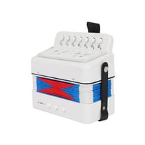 Accordion,Mewmewcat 7-key Abs Material Abs Material Musical Hand-eye Zdhf Fapao White
