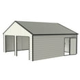thumbnail image 6 of Chery Industrial 23' x 22' Double Garage Metal Shed with Side Entry Door, 6 of 10