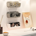 thumbnail image 3 of High End Glass Display Cabinet Glasses Storage Box Wall Mounted Perforated Free Sunglasses Storage Rack Sunglass Home Tidying, 3 of 5
