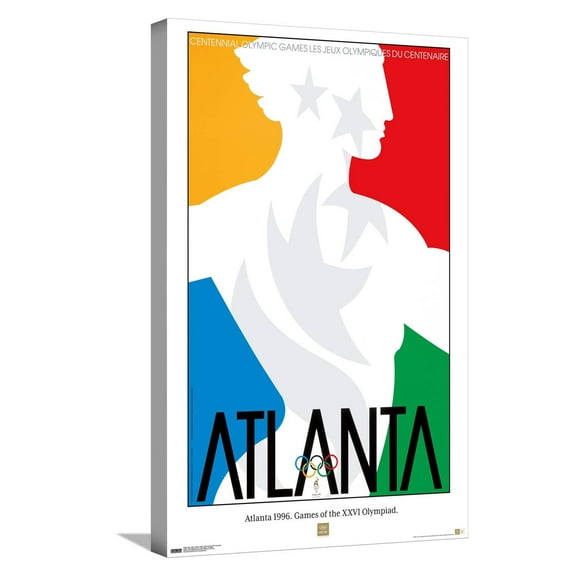 Team USA - Atlanta 1996. Games of the XXVI Olympiad. Canvas Wall Poster, 14.725" x 22.375"