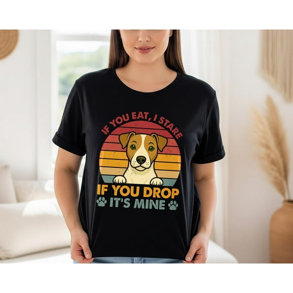 YUHAK Jack Russell Terrier Dog Shirt, If You Drop It’s Mine T-Shirt, Pet Lover Gift