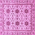 thumbnail image 1 of Ahgly Company Indoor Square Abstract Purple Modern Area Rugs, 5' Square, 1 of 4