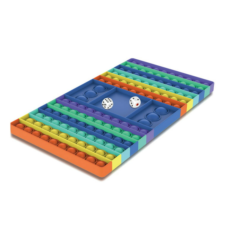 Buy Smartcraft Pop Game Fidget Toy, Silicone Bubble Rainbow Chess