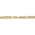 thumbnail image 4 of Real 14kt Yellow Gold 6.25mm Semi-Solid Figaro Chain; 18 inch; Lobster Clasp; for Adults and Teens; for Women and Men, 4 of 5