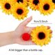 thumbnail image 2 of 12pcs 3.5" Fake Sunflowers, Artificial Sunflower Heads, Faux Silk Sunflower Decoration for Craft Home Party, 2 of 5