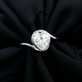 thumbnail image 2 of Womens Moissanite Solitaire Heart Engagement Ring - 8mm - 2 Ct - D-VS1 Grade Certified, 14K White Gold, US 3.75, 2 of 6