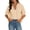 Orange [New Arrivals: Mix, Match & Save], variant on Women's Striped V Neck Short Sleeve Shirt Blouse Top, Fashionable Casual Five Quarter Sleeves, Breathable Lightweight Spring Summer T-Shirt | CSEONE,Black XL