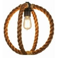 thumbnail image 2 of Meyda 152439 14 in. Cilindro Bola Rope Pendant, Manilla Rope Black Powdercoat, 2 of 7