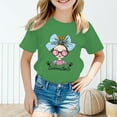 thumbnail image 2 of Toddler Girls T Shirt Kid Cute Graphic Round Neck Short Sleeve Summer Casual Tops for Girls Size 3-4T, 2 of 5