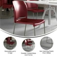 thumbnail image 3 of Flash Furniture HERCULES Series 880 lb. Capacity Burgundy Full Back Contoured Stack Chair with Gray Powder Coated Sled Base, 3 of 15