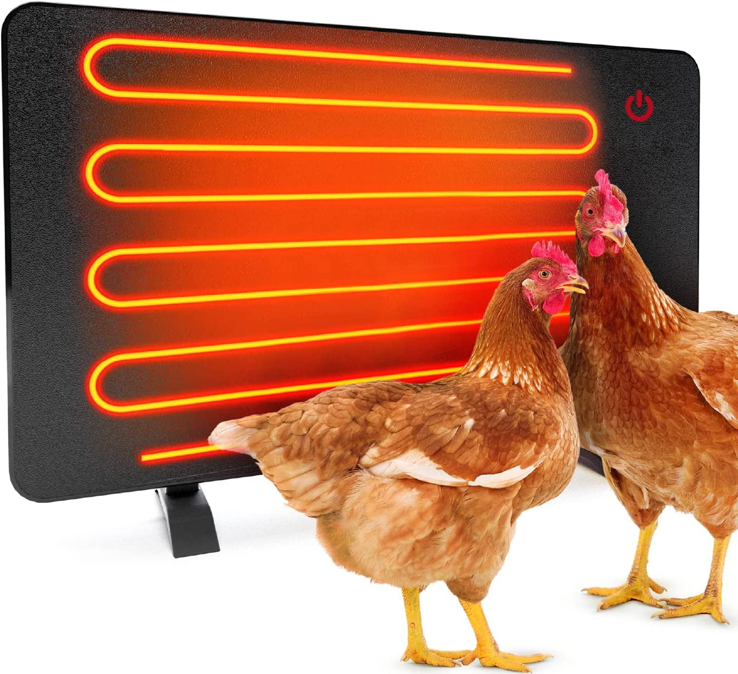 Econohome Safe Chicken Coop Heater, Safer Than Brooder Lamps, Gently Warm, 150 Watts, ETL