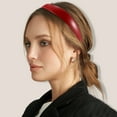 thumbnail image 4 of Unique Bargains Leather Head Bands for Women's Hair Thick Solid Colors Red 1 PCS, 4 of 6