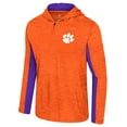 thumbnail image 2 of Men's Colosseum Orange Clemson Tigers Always Sunny Quarter-Zip Hoodie, 2 of 3