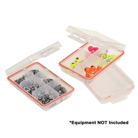 Plano 106100 Waterproof Terminal 3-pack Tackle Boxes - Clear