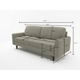 thumbnail image 5 of Kingway Furniture Ashton Linen Living Room Sofa in Beige, 5 of 5