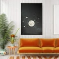 thumbnail image 2 of IDEA4WALL Framed Canvas Wall Art for Living Room, Bedroom Moon with Bright Canvas Prints for Modern Home Decoration Ready to Hang, 2 of 4