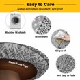thumbnail image 3 of Elastic Fitted Round Tablecloth, Grey Black Boho Waterproof Stretch Table Cover for 36"-44" Tables, Vintage Ethnic Tribe Abstract Art Washable Outdoor Tablecloths for Patio, Picnic, Camping, 3 of 9