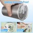 thumbnail image 3 of 2 Pack Tumbler Lids, Old Rtic Style, Straw Friendly, Spill Proof Lids with Open/Close Tumbler Lid (20oz), 3 of 5