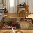 thumbnail image 3 of Home Dynamix Catalina Pierre Contemporary Scroll Area Rug, Brown/Red, 5'3"x7'2", 3 of 10