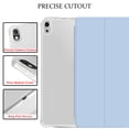 thumbnail image 3 of iPad Air 6th 2024 / Air 11" Air 5th 2022 Air 4th 2020 10.9 Inch A2588 A2316 MM6R3LL/A MM6T3LL/A MYHX2LL/A Clear Back TPU Silicone Back Printed Case Pencil Holder - Sky Blue, 3 of 7