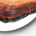 thumbnail image 3 of Designart 'Brown agate isolated ' Modern wall clock, 3 of 6