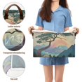 thumbnail image 5 of Yayeee Foldable Storage Basket for Shelves with Handles Waterproof Cloth Bins, Pine Tree Rainbow, 5 of 7