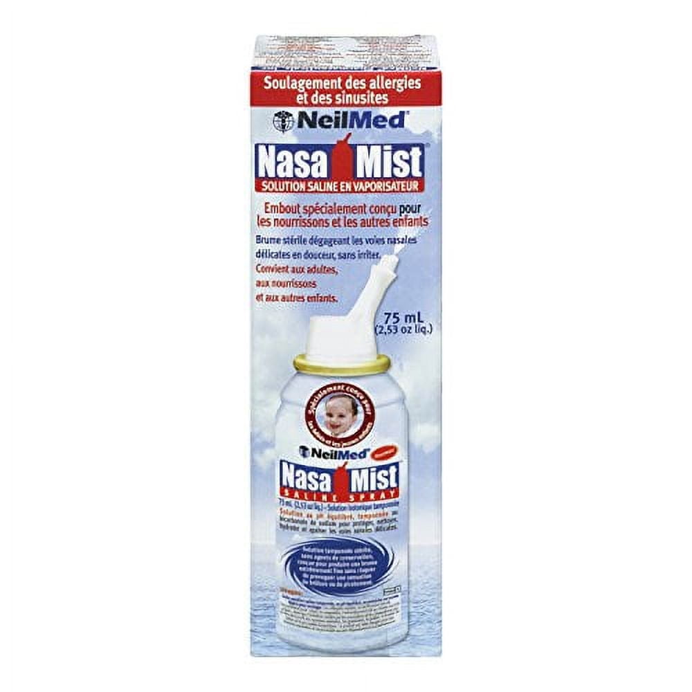 2 Pack - Nasamist Saline Spray Isotonic 75 ml Each