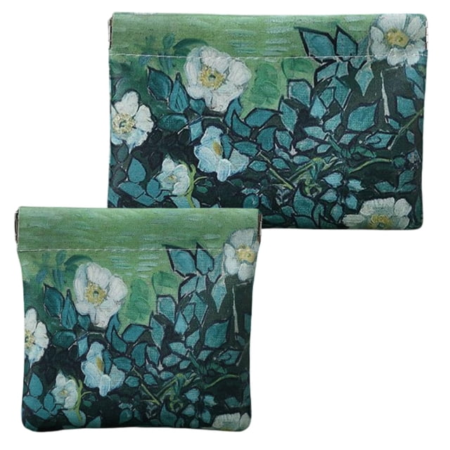 Set de 2 bolsas cosméticas Better-Love, tamaño pequeño, piel, para monedero