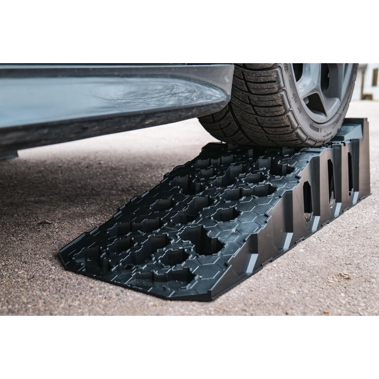 Vehicle Ramps Set of 2 High-Impact Plastic photo 3