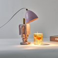 thumbnail image 2 of nipocaio Chauffe-Bougie Électrique Robot Brûleur de Cire Lampe pour Table Mariage Blanc, 2 of 3
