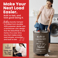 thumbnail image 2 of dbest products Laundry Trolley 360 Bag Hamper Basket Cart with Swivel Wheels Sorter, Brown, 2 of 7