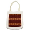 thumbnail image 1 of Geometric Tote Bag, Tribal Motifs with Colorful Asymmetric Circles Shapes Repetition, Cloth Linen Reusable Bag for Shopping Books Beach and More, 16.5" X 14", Cream, by Ambesonne, 1 of 2