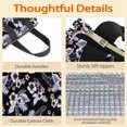 thumbnail image 4 of Pioneer Flower Floral Print Pattern Insulated Lunch Bag for Women & Adults,Large Portable Soft Cooler Lunch Bag,Thermal Food Storage Tote with Pearl Cotton,8.66L,8.75x5.75x9.5 Inch, 4 of 6