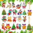 thumbnail image 1 of Art Craft Kit Chuangdi, 20 piezas de adornos navideños con diamantes, 1 of 6