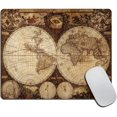 thumbnail image 1 of World Map Mouse Pad, Old World Map Drawn in 1720s Nostalgic Style Art Historical Atlas Vintage Design Rectangular Mouse Pad, Non-Slip Rubber MousePads for Office Home Laptop, 9.5"x7.9"x0.12" Inch, 1 of 5