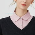 thumbnail image 5 of LoudSung Fake Collar Detachable Blouse False Collar Half Shirt Classic Pure Color Designed Top Elegant for Women Girls, 5 of 7