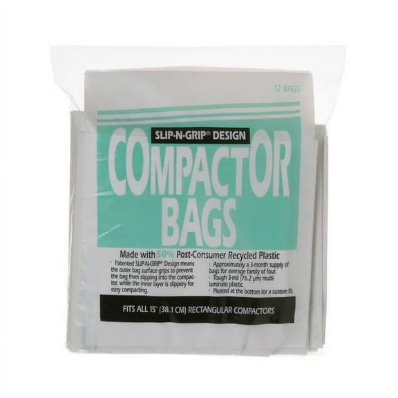 GE APPLIANCE WC60X5017 15 COMPACTOR BAGS - PKG OF 12 - GENUINE OEM PART