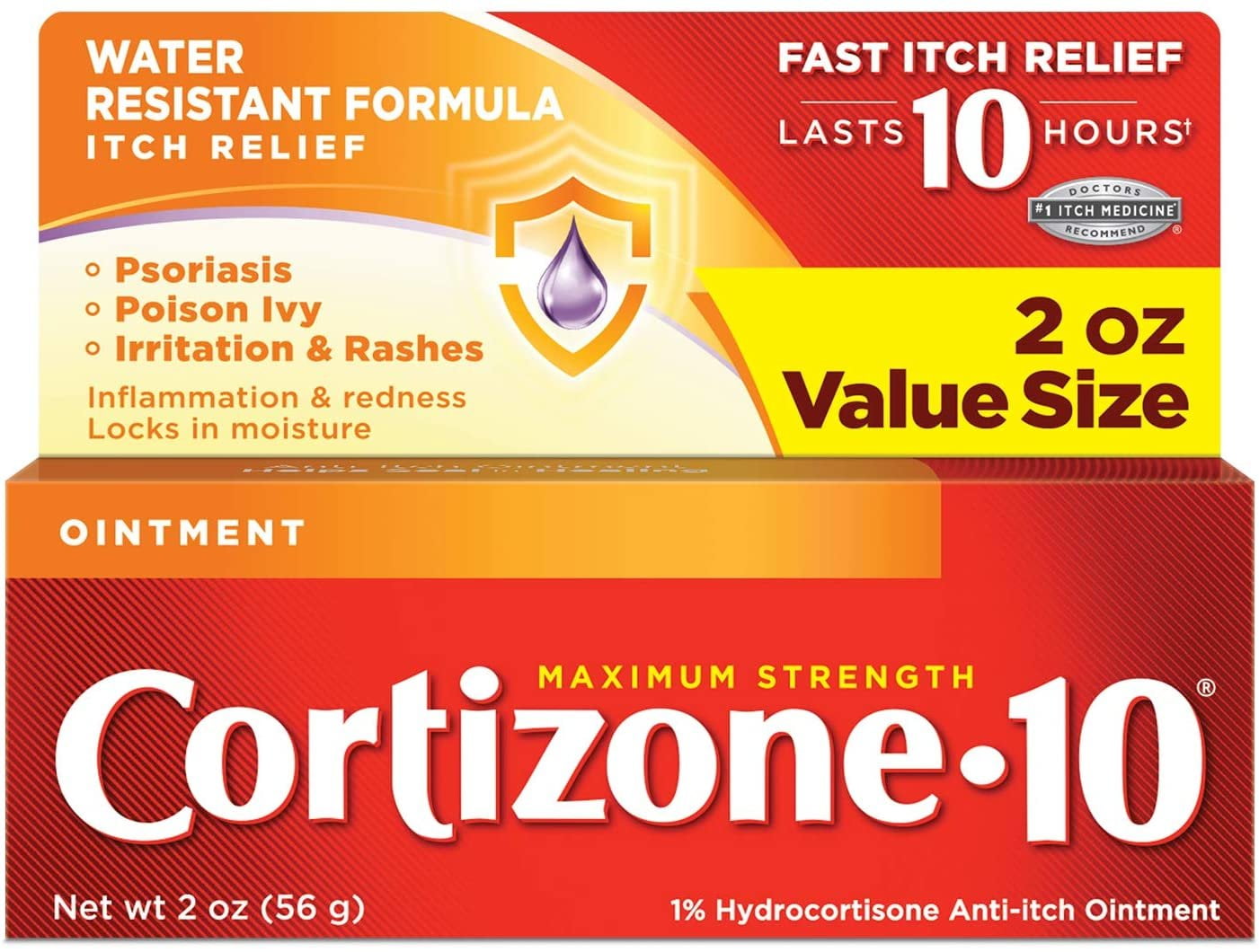 Cortizone 10 Maximum Strength Anti Itch Ointment 2 Oz