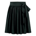 thumbnail image 5 of XIAONU Women's Tie Wrap Skirt High Waist Pleated A Line Midi Casual Bottoms, 5 of 5