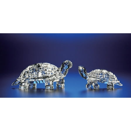 Icy Giftware Crystal Turtle Christmas Figurine Decorations - 2.25" - Set of 2