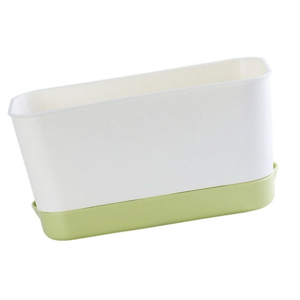 Caja de ventanas Sembradora Rectángulo Flower Pot verduras Multifuncionales Contenedor de de platillo adjunto para alféizar de jardín Verde
