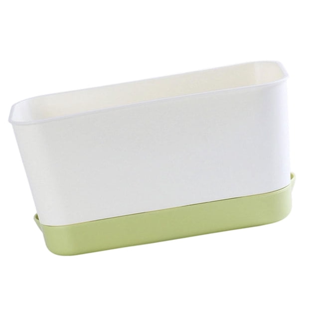 DYNWAVECA Window Box Planter Attached Saucer Multifunctional Functional Vegetables Grow Container Rectangular Flower Pot for Yard Patio S