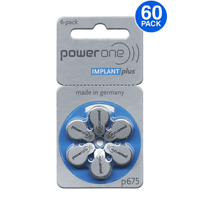 10 Packs 60 Batteries Power One Cochlear Implant Batteries 60 Batteries Walmart Com Walmart Com